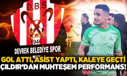 Gol attı, asist yaptı, kaleye geçti, Çıldır'dan muhteşem performans!