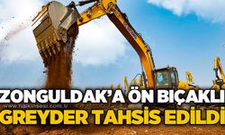 Zonguldak'a ön bıçaklı greyder tahsis edildi