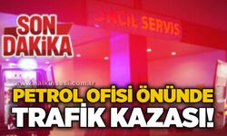 Petrol Ofisi önünde trafik kazası!