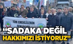Sadaka değil, hakkımızı istiyoruz!