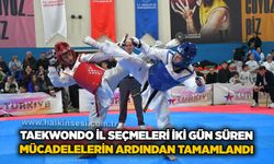 Taekwondo İl Seçmeleri iki gün süren mücadelelerin ardından tamamlandı