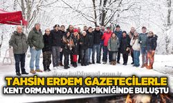 Tahsin Erdem, gazetecilerle kar pikniğinde buluştu
