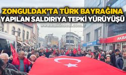 Zonguldak’ta Türk bayrağına yapılan saldırıya tepki yürüyüşü!