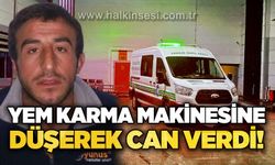 Yem karma makinesine düşen adam yaşamını yitirdi