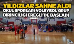 Yıldızlar sahne aldı: Okul Sporları Voleybol Grup Birinciliği Ereğli’de başladı