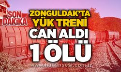 Zonguldak’ta yük treni can aldı: 1 ölü