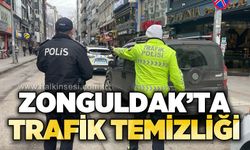 Zonguldak'ta trafik temizliği