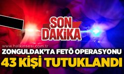 Zonguldak'ta FETÖ operasyonu: 43 tutuklama