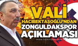 Vali Osman Hacıbektaşoğlu'ndan Zonguldakspor açıklaması