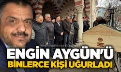 Engin Aygün'u binlerce kişi uğurladı