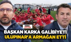 Başkan Emrah Karka, galibiyeti Özcan Ulupınar'a armağan etti!