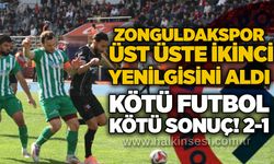 Zonguldakspor, üst üste ikinci yenilgisini aldı: Kötü futbol, kötü sonuç! 2-1