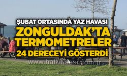 Şubat ortasında yaz havası: Zonguldak’ta termometreler 24 dereceyi gösterdi