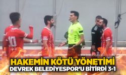 Hakemin kötü yönetimi Devrek Belediyespor’u bitirdi 3-1