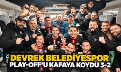 Devrek Belediyespor play-off’u kafaya koydu 3-2