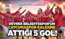 Devrek Belediyespor'un Çaycumaspor kalesine attığı 5 gol!..