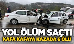 Yol ölüm saçtı: Kafa kafaya kazada 6 ölü
