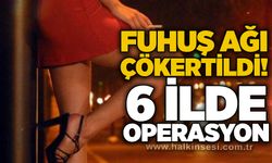 F*huş ağı çökertildi! 6 ilde operasyon
