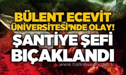 Bülent Ecevit Üniversitesi'nde olay: Şantiye şefi bıçaklandı!