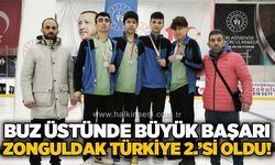 Buz üstünde büyük başarı: Zonguldak Türkiye 2.'si oldu!