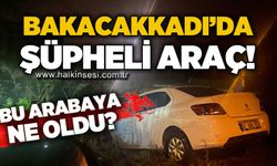 Bakacakkadı'da şüpheli araç: Bu otomobile ne oldu?