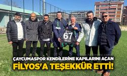 Çaycumaspor kendilerine kapılarını açan Filyos'a teşekkür etti!..
