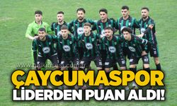 Çaycumaspor, liderden puan aldı!