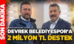 Devrek Belediyespor’a 2 Milyon TL destek!