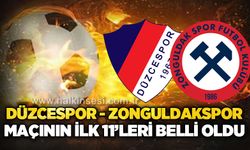 Düzcespor - Zonguldakspor maçının kadrosu belli oldu