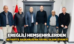 Ereğlili hemşehrilerden AK Parti İl Başkanlığı’na hayırlı olsun ziyareti