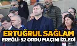 Ertuğrul Sağlam, Ereğli-52 Ordu maçını izledi!..