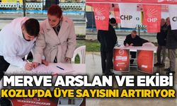 Merve Arslan ve ekibi Kozlu'da üye sayısını artırıyor