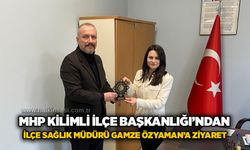 MHP Kilimli İlçe Başkanlığı’ndan İlçe Sağlık Müdürü Gamze Özyaman’a ziyaret