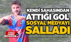 Kendi sahasından attığı gol sosyal medyayı salladı