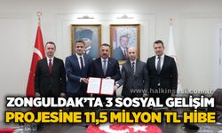 Zonguldak’ta 3 Sosyal Gelişim Projesine 11,5 milyon tl hibe