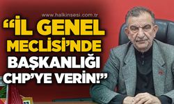 Nazmi Özden: İl Genel Meclisi'nde başkanlığı meclise verin!