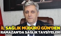 İl Sağlık Müdürü Mustafa Özkan Gün'den Ramazan ayında vatandaşlara sağlık tavsiyeleri