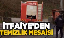İtfaiyeden temizlik mesaisi