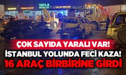 İstanbul yolunda feci kaza: 16 araç birbirine girdi, çok sayıda yaralı var!