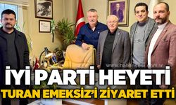 İYİ Parti heyeti Turan Emeksiz'i ziyaret etti