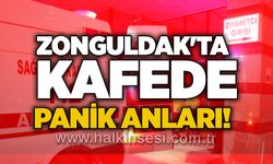 Zonguldak'ta kafede panik anları!