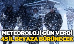 Meteoroloji kar yağışı için gün verdi: 45 il beyaza bürünecek!