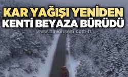 Kentte kar yağışı yeniden etkisini gösterdi