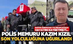Zonguldak yolunda hayatını kaybeden polis memuru dualarla toprağa verildi