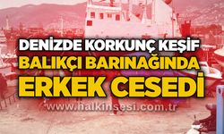 Denizde korkunç keşif: Balıkçı barınağında erkek cesedi