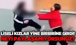 Liseli kızlar yine birbirine girdi!