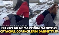 Ortaokul öğrencilerini darp ettiler: Bu kızlar ne yaptığını sanıyor?
