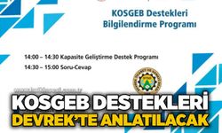 KOSGEB destekleri Devrek’te anlatılacak