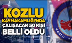 Kozlu Kaymakamlığı’nda çalışacak 50 kişi belli oldu…