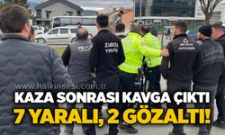 Kaza sonrası kavga çıktı: 7 yaralı, 2 gözaltı!
